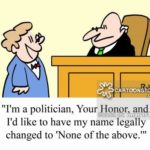 'I'm a politician, Your Honor, and I'd like to have my name legally changed to 'None of the above.''